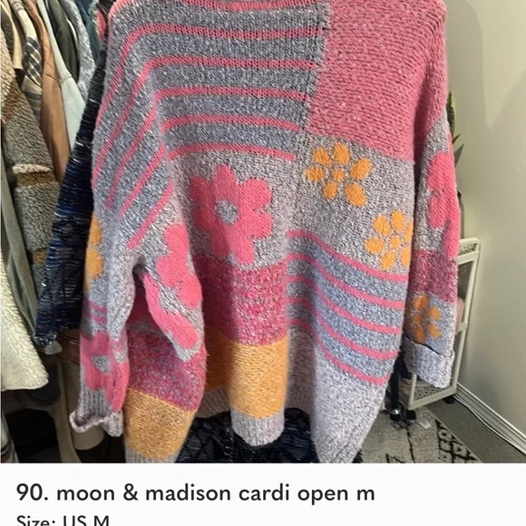 moon & madison Multicolor Crew Neck Sweater - Picture 2 of 2